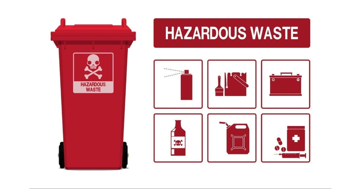 Hazardous waste to remove.